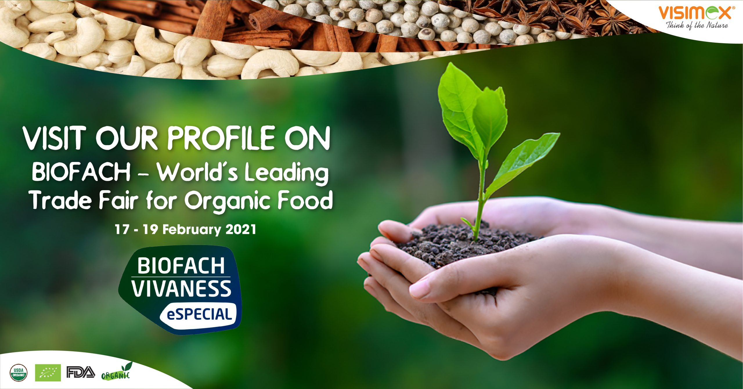 Visimex joins BIOFACH - World's Leading Trade Fair for Organic Food