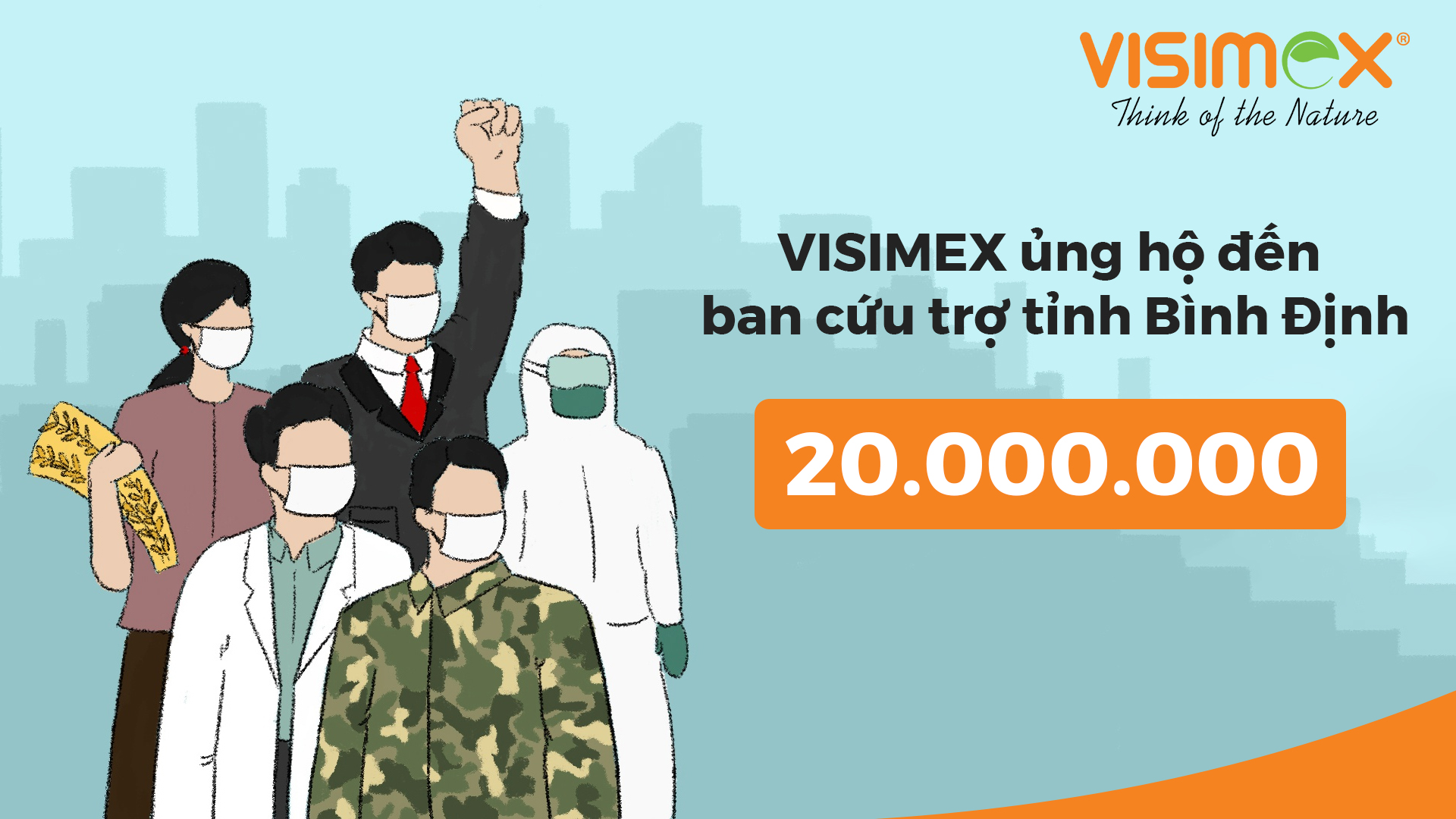 Visimex chung tay chống dịch cùng MTTQ tỉnh Bình Định