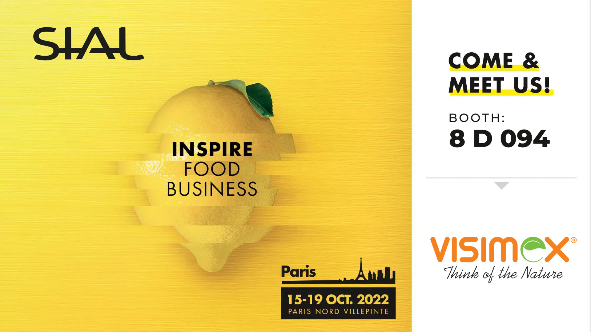 Visimex annouces to join Sial Paris 2022 - The world’s largest food innovation exhibition.