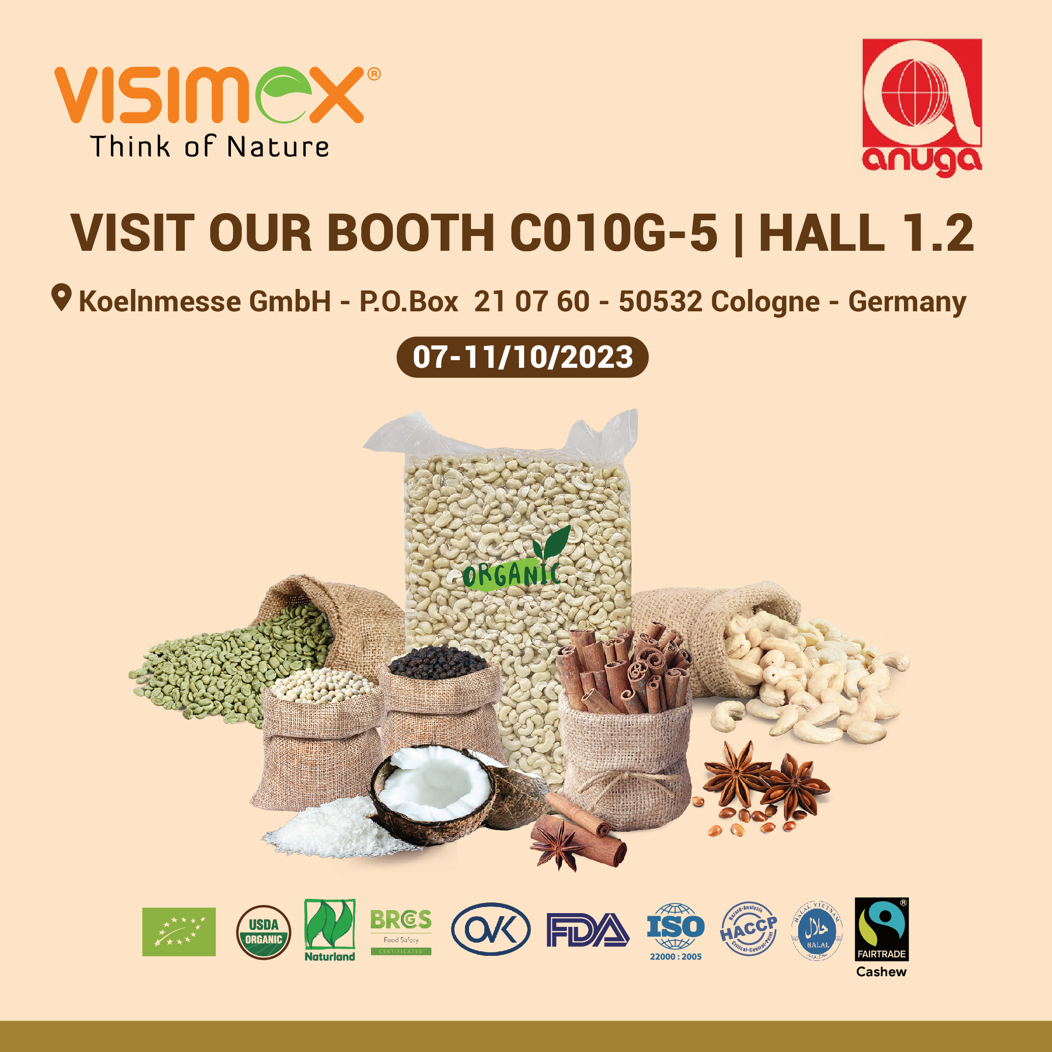 Visimex - Vietnam's Agricultural Representative to Attend Anuga 2023 - The World's Largest Food Fair