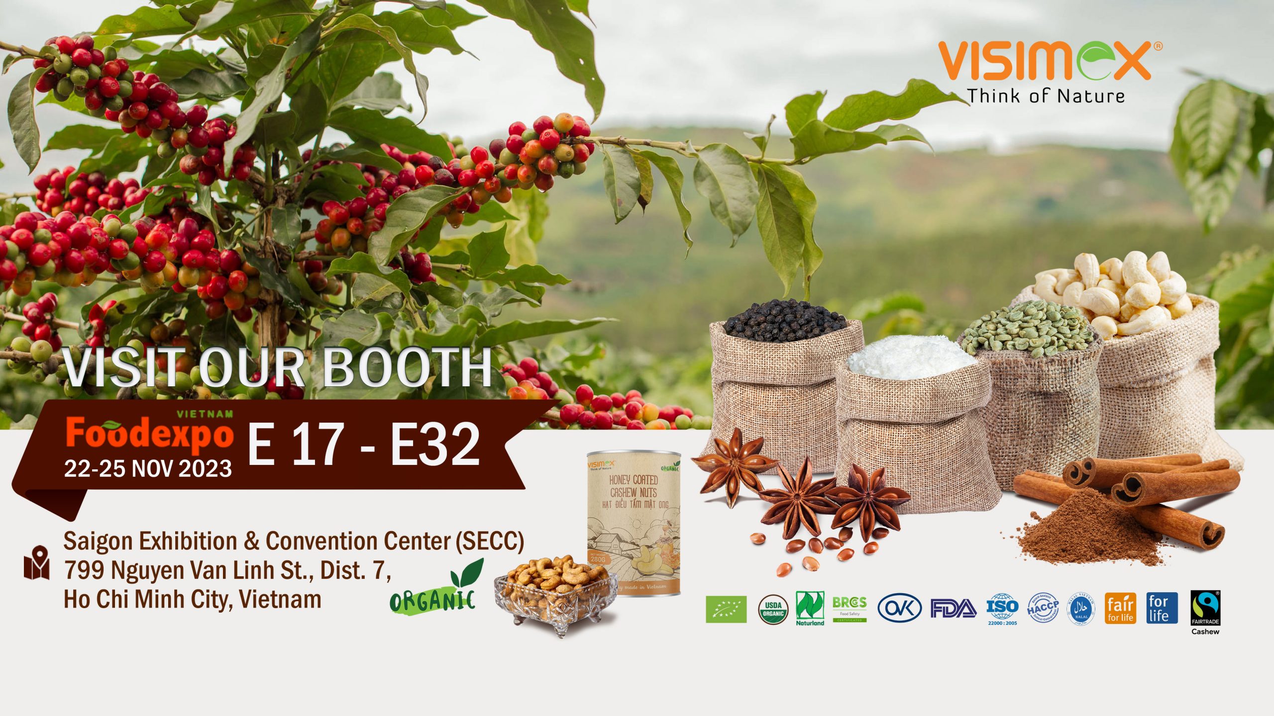 Unveiling Organic Delights: Visimex's Showcase at Vietnam Foodexpo 2023