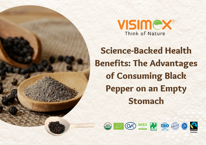 Benefit of eating black pepper empty stomach