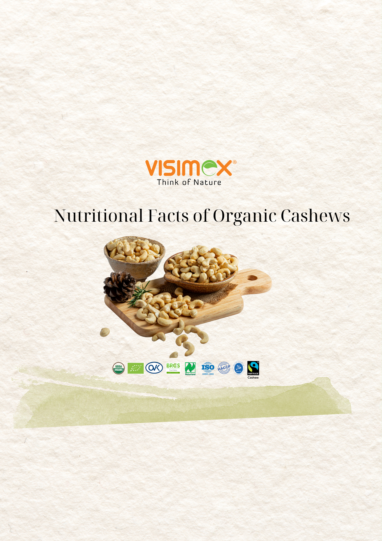 Nutritional Facts of Organic Cashew nuts